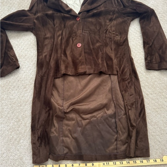 PANDORA Vintage 90s Women’s Brown 2 Button Jacket-Size Large - Picture 8 of 8